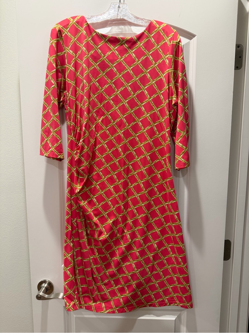 J. McLaughlin Women's Pink Geo-Print Shift Dress XL